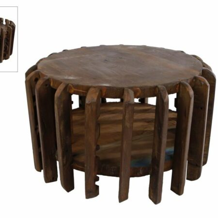3R Sokkel brick mould recycle antiek bruin hout 34x38x38cm