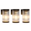 3x Aurelia Solar LED Muurlamp Zwart