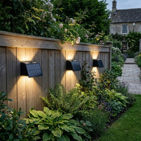 3x Mitch Solar Up en Down Muurlamp Zwart