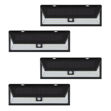 4 x Buitenlamp Zonne Energie Solys L Solar Sensor Wandlamp Buiten Set