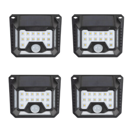4 x Buitenlamp Zonne Energie Solys S Sensor Solar Wandlamp Buiten Set