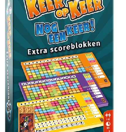 999 Games Keer op Keer Scoreblok 3 stuks | 999 Games