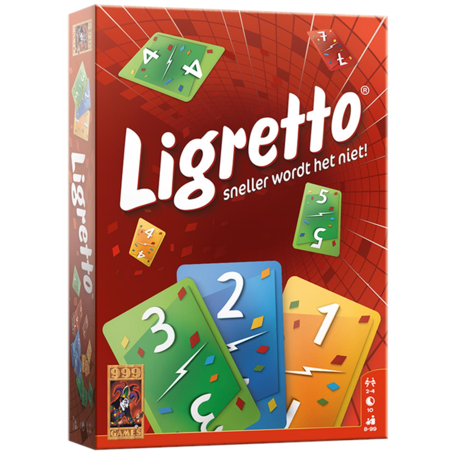 999 Games Ligretto rood kaartspel | 999 Games
