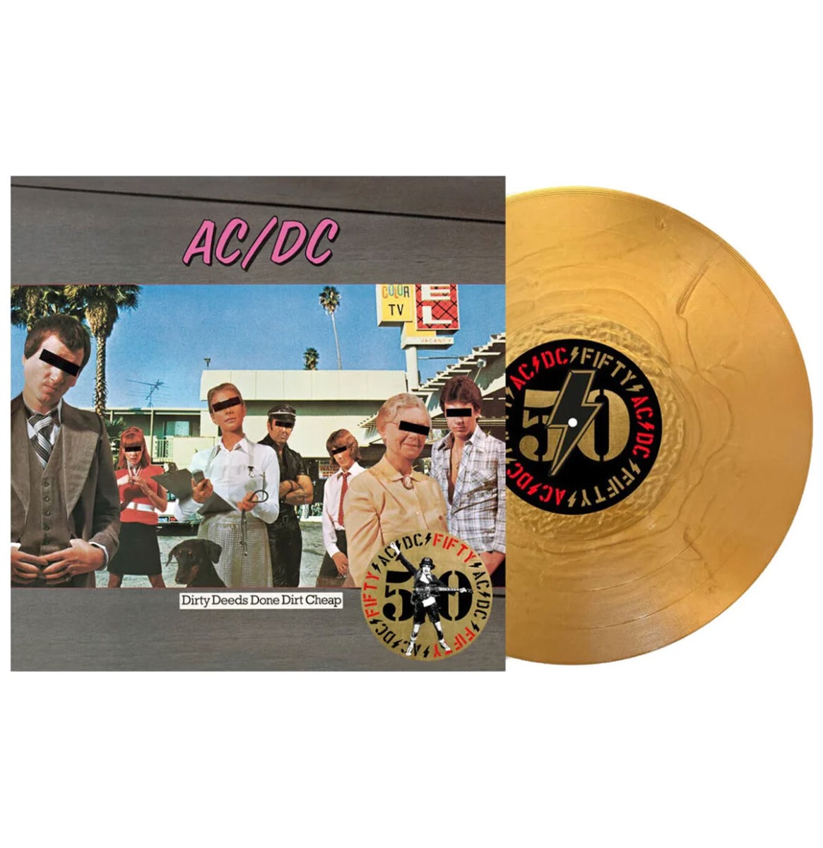 AC/DC - Dirty Deeds Done Dirt Cheap (Goud Vinyl) (LP) | Fiftiesstore