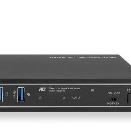 2-poorts USB-C/HMDI 4K KVM switch