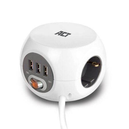 AC2405 Stekkerdoos + USB-A