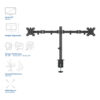 AC8302 dubbele monitorsteun