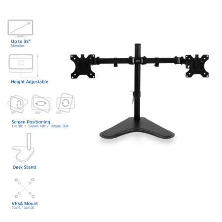 AC8320 dubbele monitorsteun