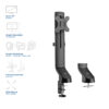 AC8321 verstelbare monitorarm