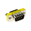 D-Sub 9 pins Male naar Female adapter