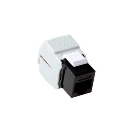 Keystone jack CAT6 zwart