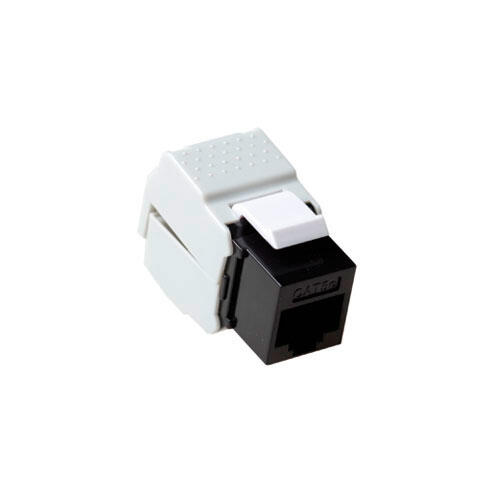 Keystone jack CAT6 zwart