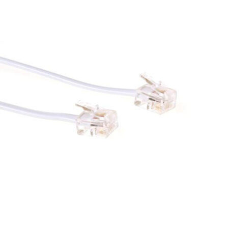 RJ11 Telefoonkabel 5m M/M wit