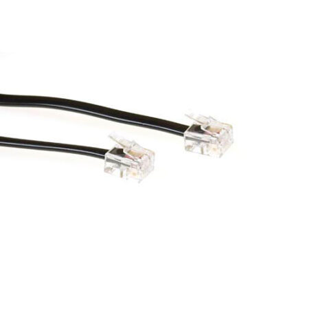 RJ11 Telefoonkabel 5m M/M zwart