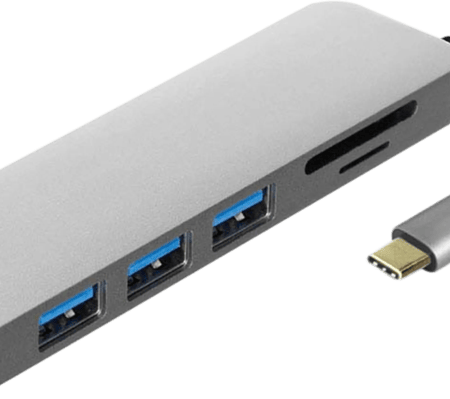 ACT USB-C 4-poorts usb hub met power delivery