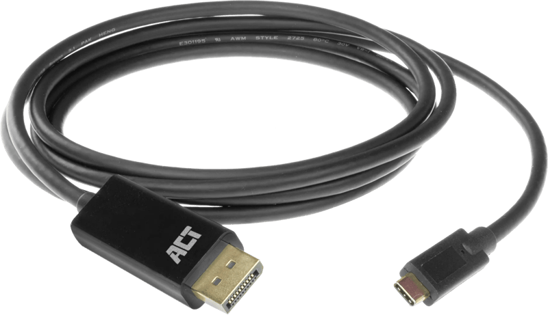 ACT USB-C naar DisplayPort Kabel 2 Meter