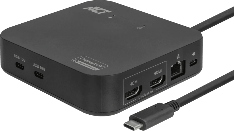 ACT Usb C Dual 4K Monitor DisplayLink Docking Station