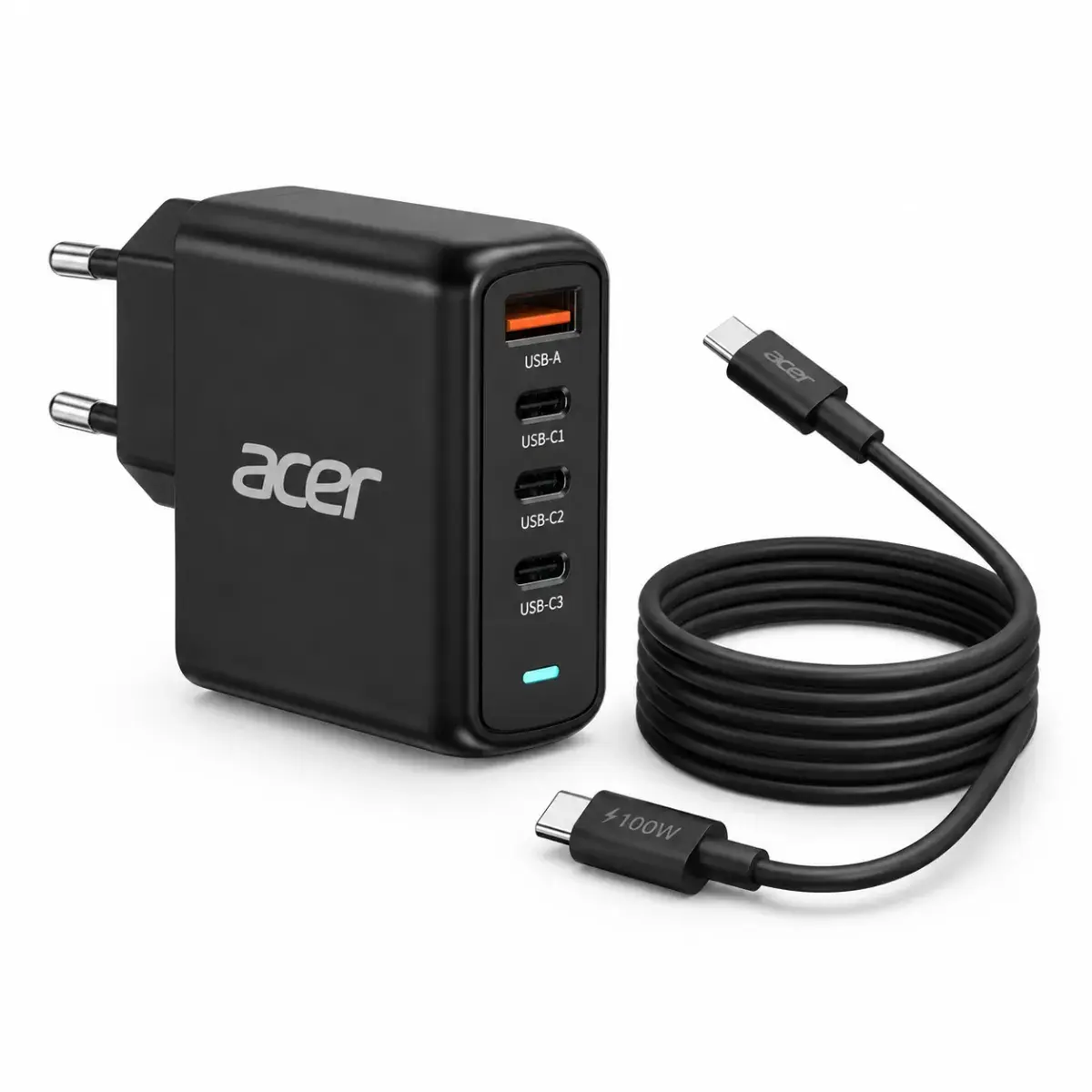 100W USB-C laptop GaN adapter