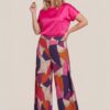 Aiden Print Broek Plum / Multi Maxi