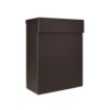 Albo eSafe Entrada design wandbrievenbus aluminium - zwart | ONZO