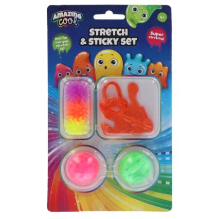 Amazing Cool Plakhandje Plakbal 2 Stuks En 3 Raamlopers Sticky |
