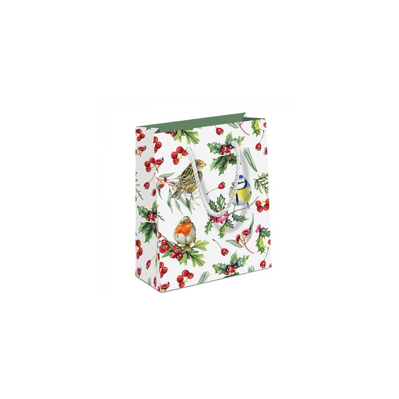 Ambiente Geschenktas Birds in winter | Ambiente