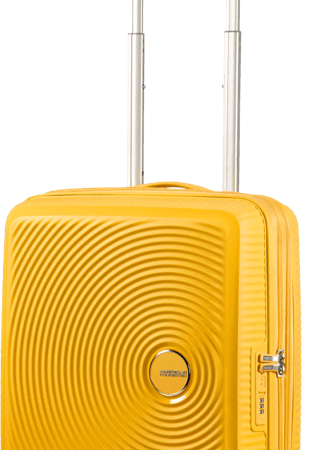 American Tourister Soundbox Expandable Spinner 55cm Golden Yellow