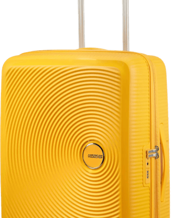 American Tourister Soundbox Expandable Spinner 67cm Golden Yellow