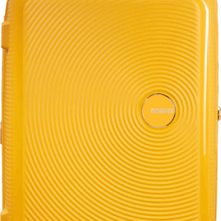American Tourister Soundbox Expandable Spinner 77cm Golden Yellow