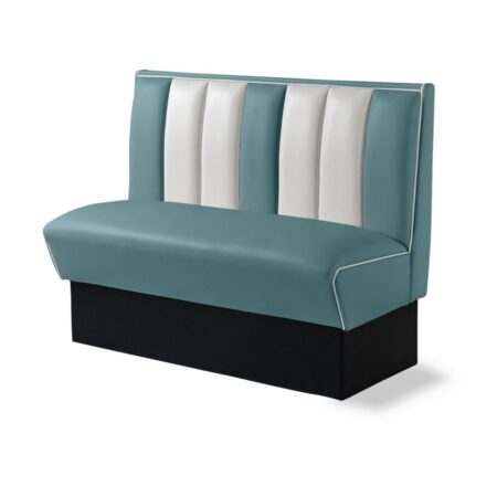 Amerikaanse Dinerbank 120 cm Blauw - Bel Air Retro Fifties Furniture HW120 | Bel Air Retro Fifties Furniture
