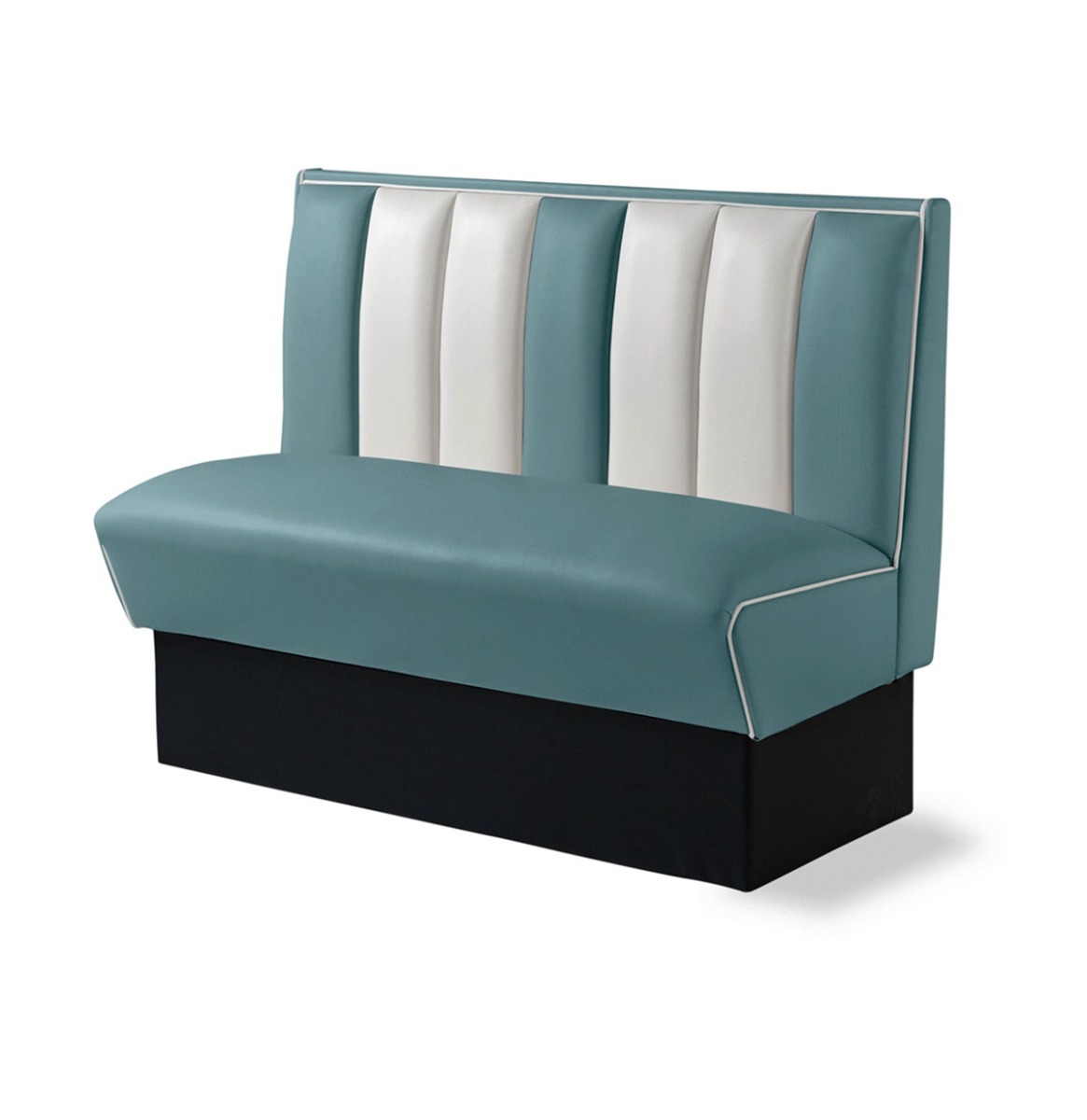 Amerikaanse Dinerbank 120 cm Blauw - Bel Air Retro Fifties Furniture HW120 | Bel Air Retro Fifties Furniture