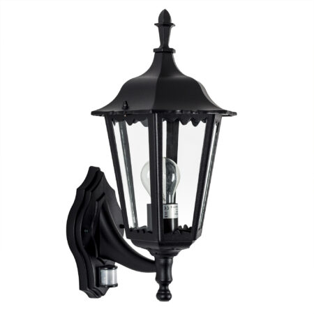 Ancona Muurlamp met Bewegingssensor Zwart