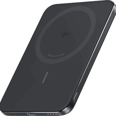 Anker MagGo Slim Draadloze Powerbank met MagSafe en Qi2 5.000 mAh met Snelladen Zwart