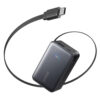 Anker Nano Power Bank (10 000 mAh 45W Built-In Retractable USB-C Cable) Powerbank Zwart | Anker