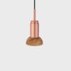 Donya Onyx Moon Hanglamp - Amberkleurige kap - Geborsteld koper