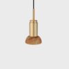 Donya Onyx Moon Hanglamp - Amberkleurige kap - Geborsteld messing