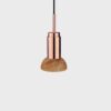 Donya Onyx Moon Hanglamp - Amberkleurige kap - Gepolijst koper