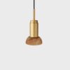Donya Onyx Moon Hanglamp - Amberkleurige kap - Goud PVD