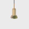 Donya Onyx Moon Hanglamp - Gemixte kap - Geborsteld messing