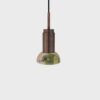 Donya Onyx Moon Hanglamp - Gemixte kap - Gebruind messing