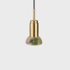 Donya Onyx Moon Hanglamp - Gemixte kap - Gepolijst messing