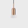 Donya Onyx Moon Hanglamp - Witte kap - Gepolijst koper