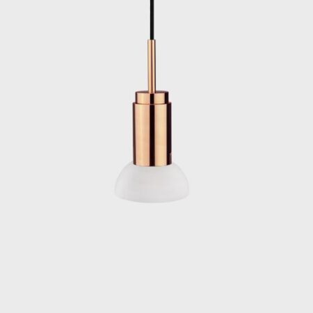 Donya Onyx Moon Hanglamp - Witte kap - Gepolijst koper
