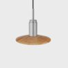 Donya Onyx Solar Hanglamp - Amberkleurige kap - Geborsteld roestvrij staal