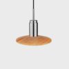 Donya Onyx Solar Hanglamp - Amberkleurige kap - Gepolijst roestvrij staal