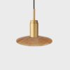 Donya Onyx Solar Hanglamp - Amberkleurige kap - Goud PVD