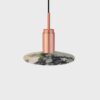 Donya Onyx Solar Hanglamp - Gemixte kap - Geborsteld koper