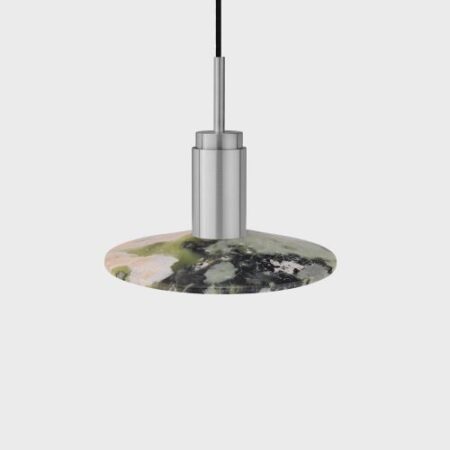 Donya Onyx Solar Hanglamp - Gemixte kap - Geborsteld roestvrij staal