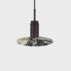 Donya Onyx Solar Hanglamp - Gemixte kap - Gebruind koper