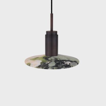 Donya Onyx Solar Hanglamp - Gemixte kap - Gebruind koper
